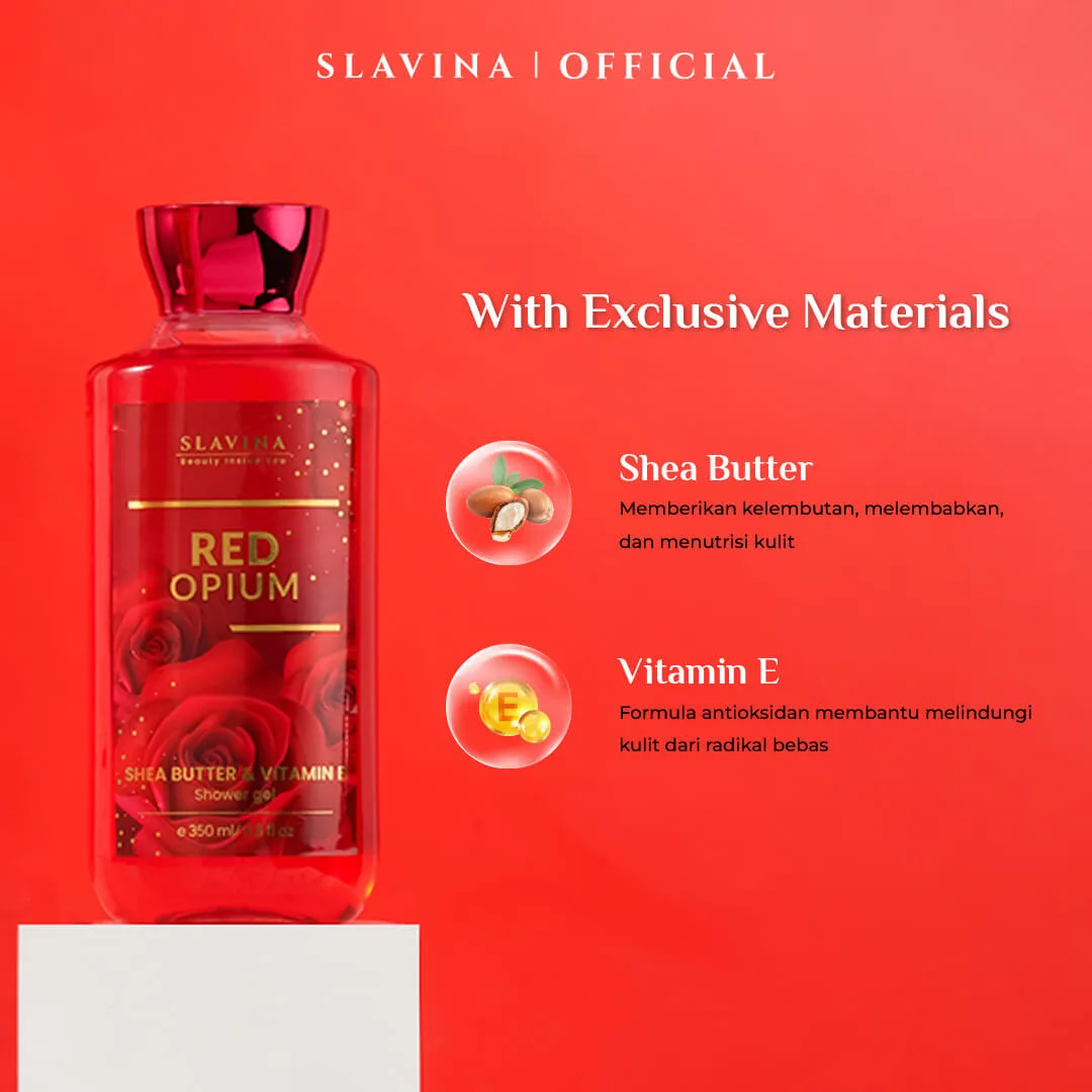 SLAVINA Red Opium Shower Gel - Image 2